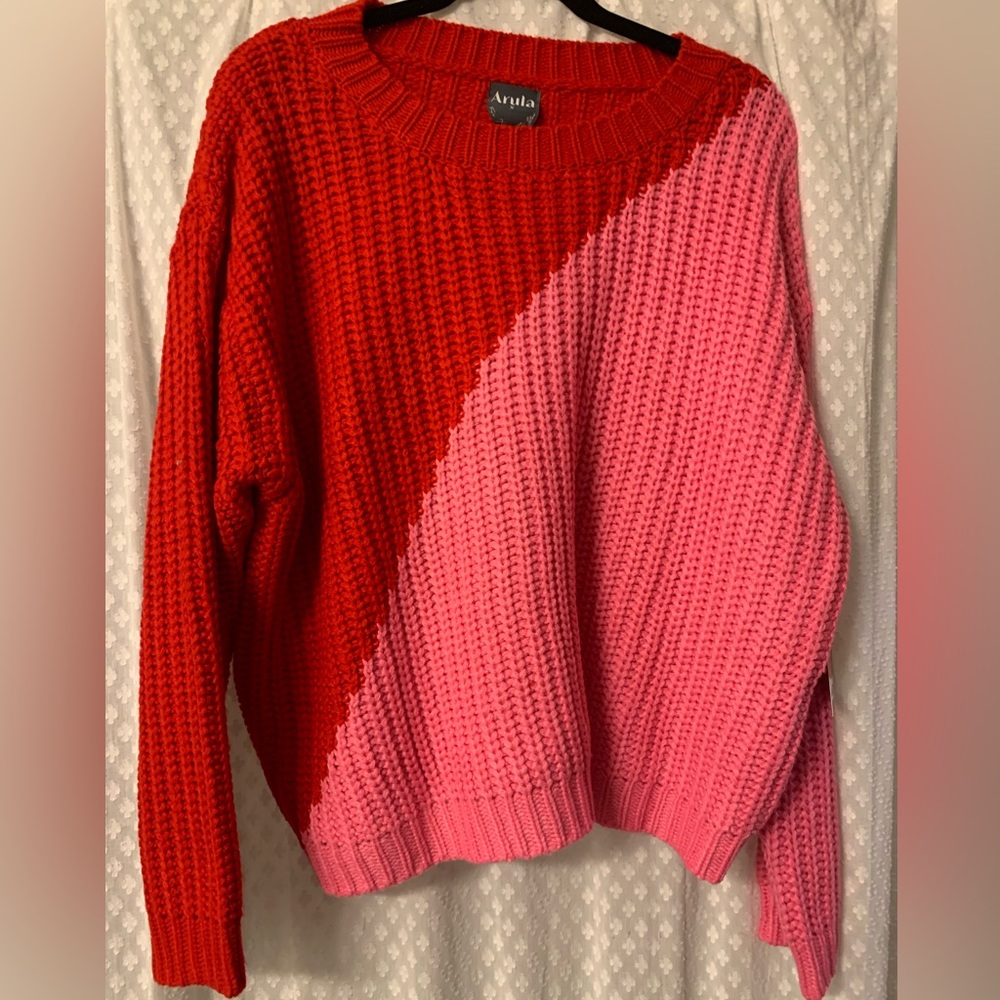 Two toned sweater